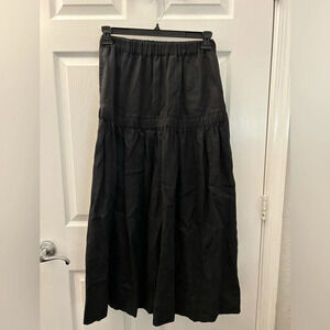 Kedem Sasson linen black skirt size 0